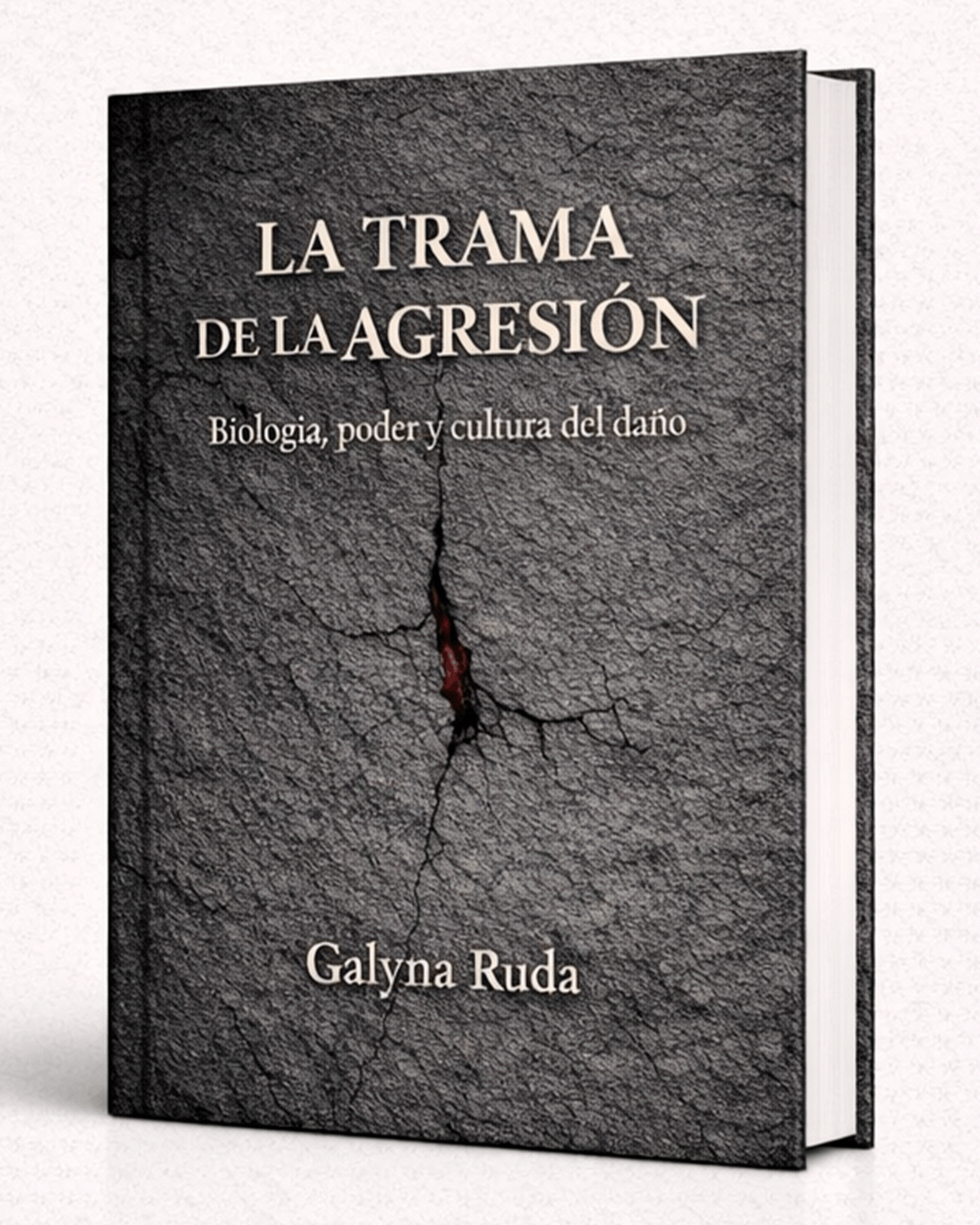 Mockup de portada del libro La trama de la agresión